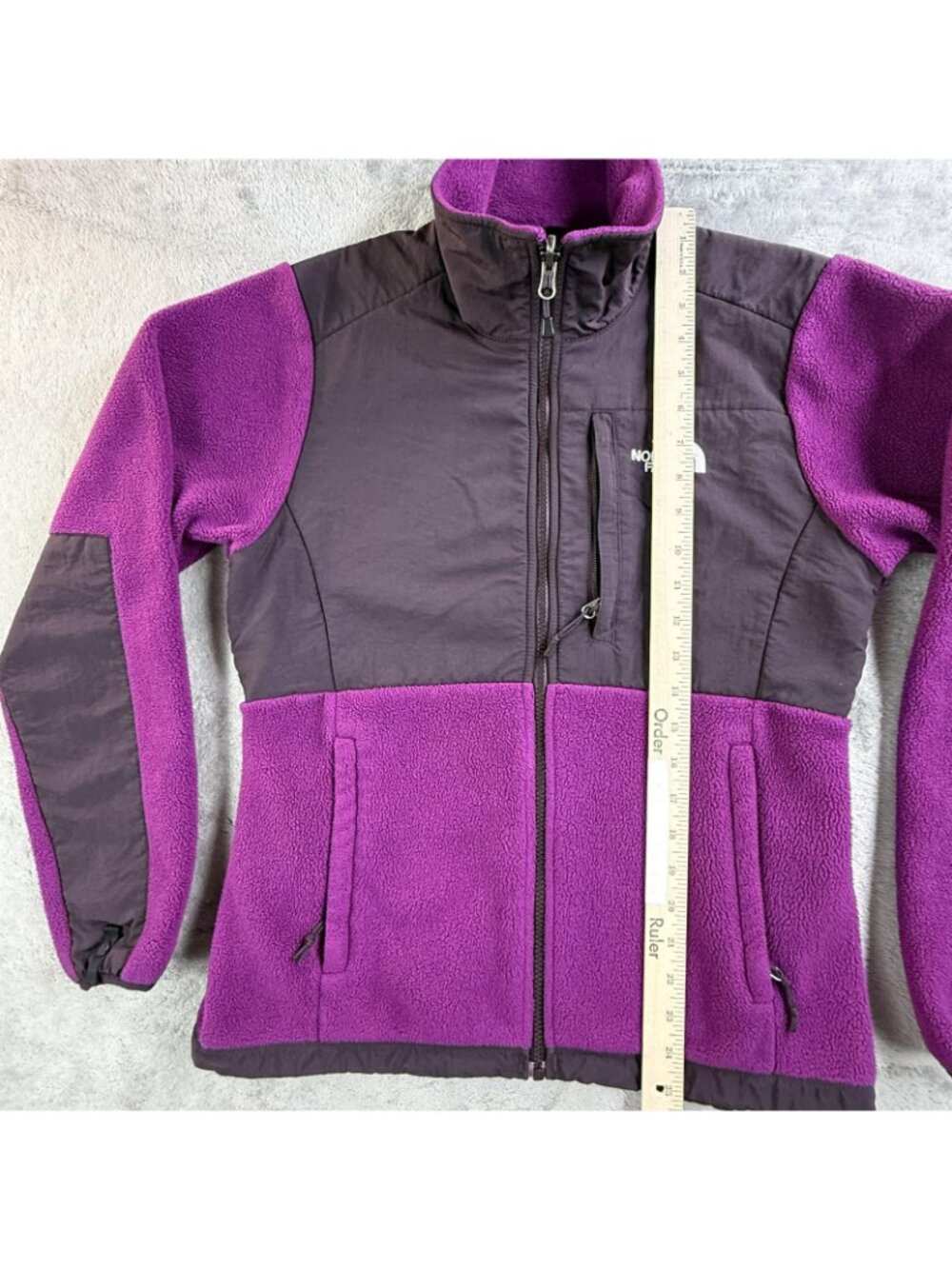 The North Face Jacket Women Small Purple Denali Polartec Fleece Full Zip Outdoor - Picture 11 of 16